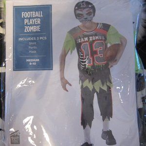 Football Player Zombie Halloween Costume kid's size Medium 8 - 10
